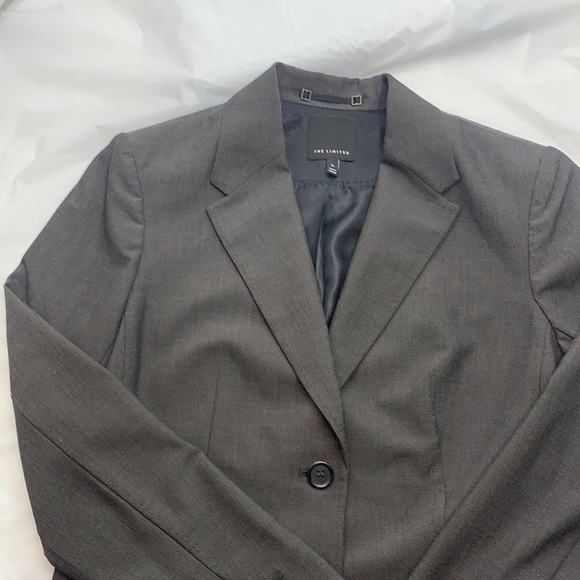THE Limited Light Black Button Front Blazer Size 10 - Picture 1 of 5